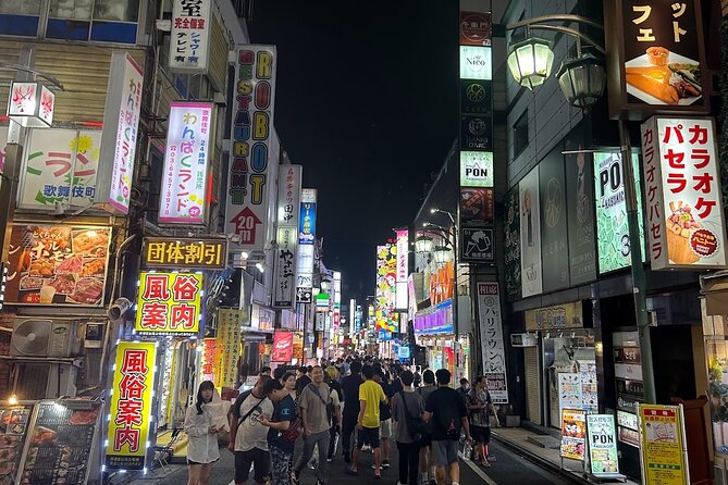 4 Hours Shibuya - Shinjuku Night Tour - Shinjuku’s Kabukicho and the Famous 3D Cat