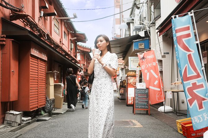 Asakusa Personal Video & Photo with Kimono - Walking through Senso-ji with a camera crew