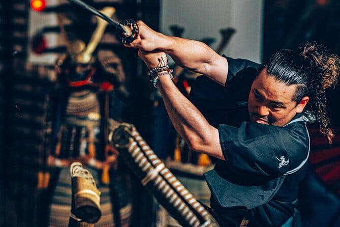 Authentic knife making experience at a blacksmith in Kyoto - Putting on the smith’s uniform