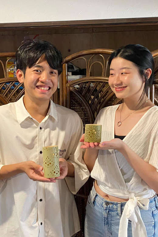 Beppu: Bamboo Lantern Workshop - A small lesson in Japanese calligraphy etiquette