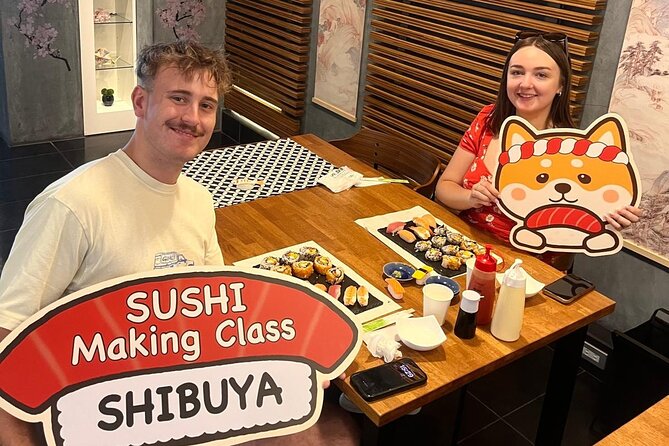 Best Sushi Making Class in Tokyo: Sushi Making Class Shibuya - Eating what you have made