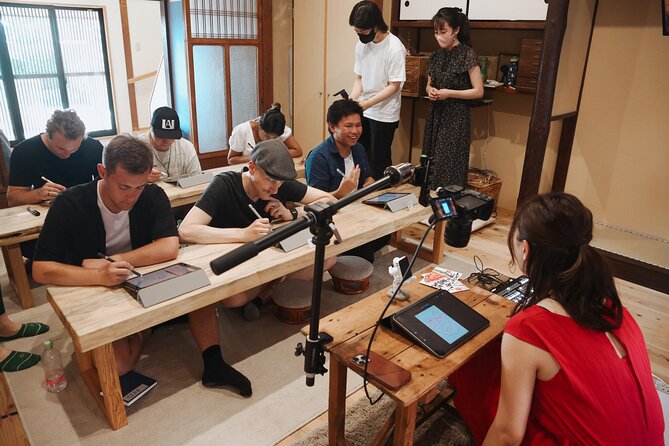 Calligraphy & Digital Art Workshop in Kyoto - The next 30 minutes: creating digital calligraphy on an iPad
