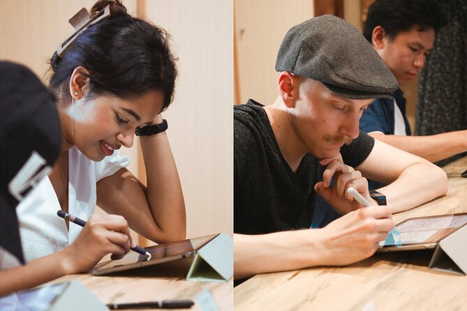 Calligraphy & Digital Art Workshop in Kyoto - The first 30 minutes: brush, ink, and Japanese letterforms