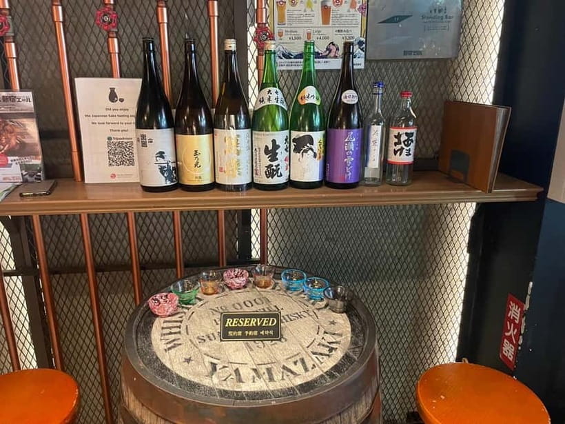Casual Japanese sake tasting and snack experience, Kabukicho - What this Kabukicho sake experience is really like