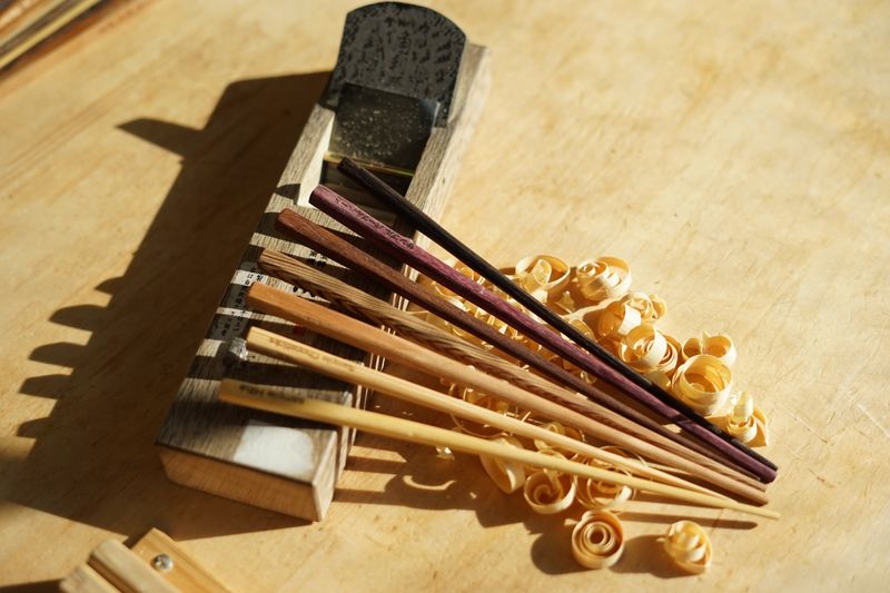 Crafting Your Own Chopsticks in Shinjuku - Choosing your wood before the first shaving