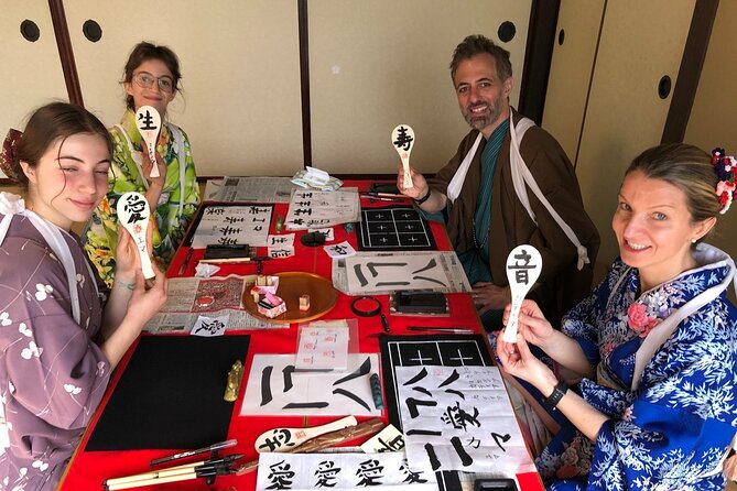 Cultural Activities :Kimono, tea ceremony, Calligraphy and Amulet - Amulet making connects craft with local belief