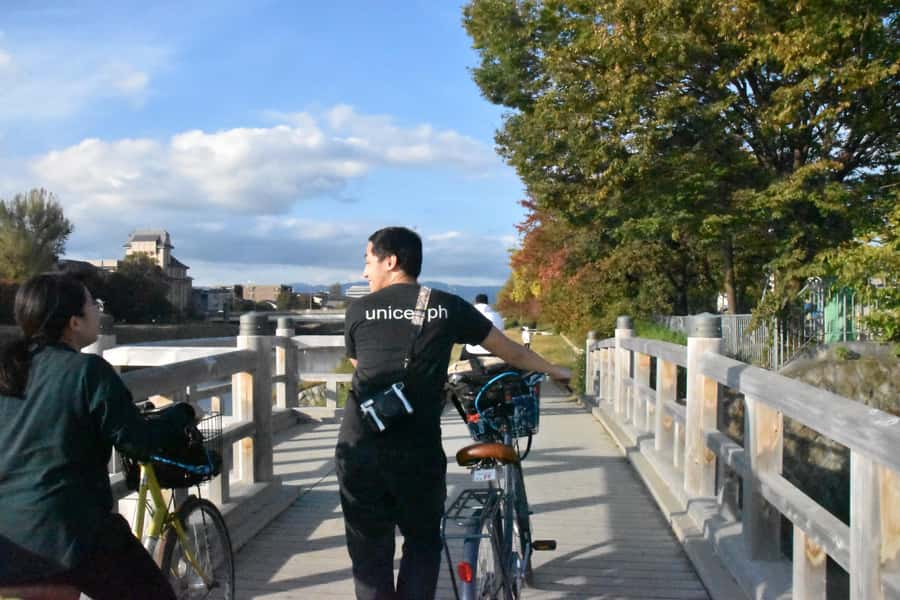 Cycle Kyoto's Hidden Gems & Gion Stroll - University streets and residential Kyoto