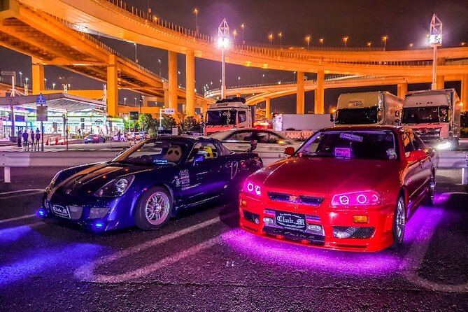 Daikoku Car Club Temporary Membership - Riding the Wangan highway at night