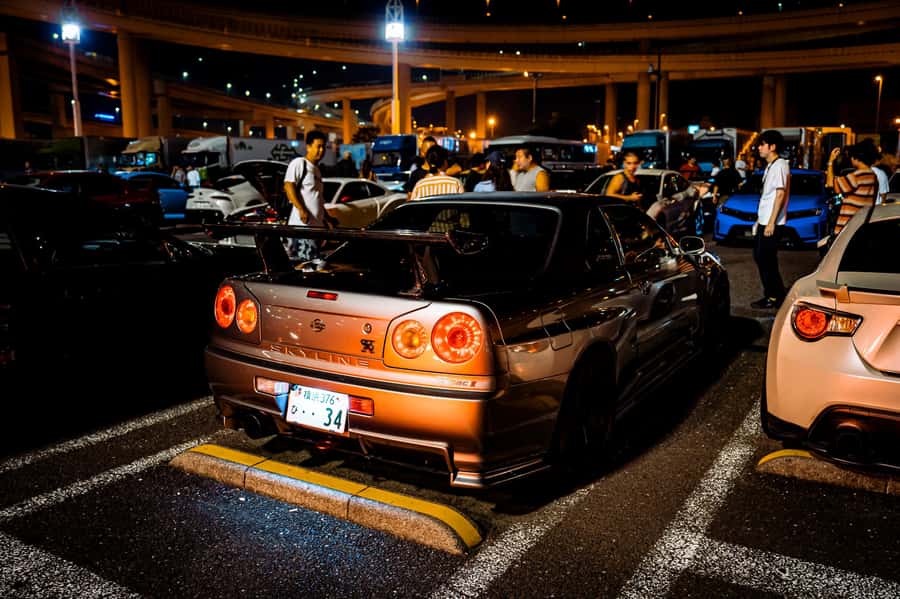 Daikoku & Tokyo Private JDM Tour by 700HP R34 GT-R - Daikoku PA and Japan’s famous car-meet culture