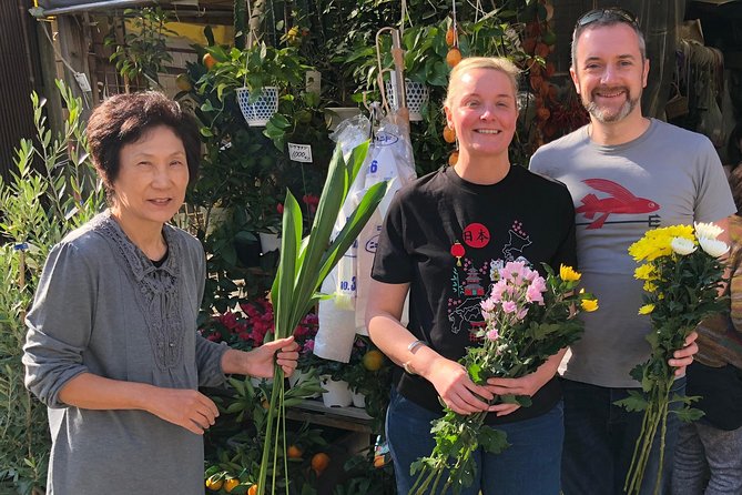 Discover the Art of Ikebana in Tokyo’s Historic Yanaka District - Choosing Flowers at a Local Shop