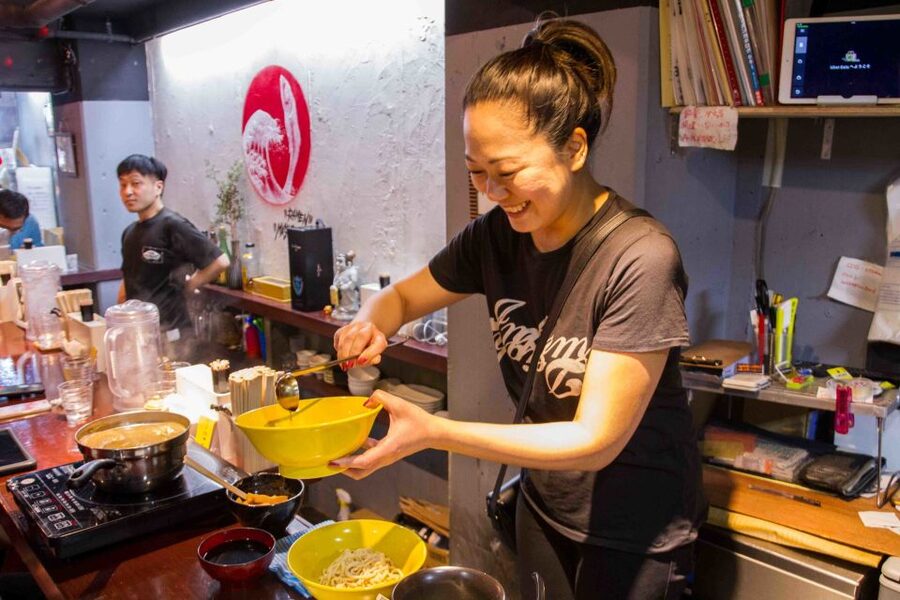 Exclusive Tokyo Ramen Kitchen Experience - Two bowls of ramen and two gyoza