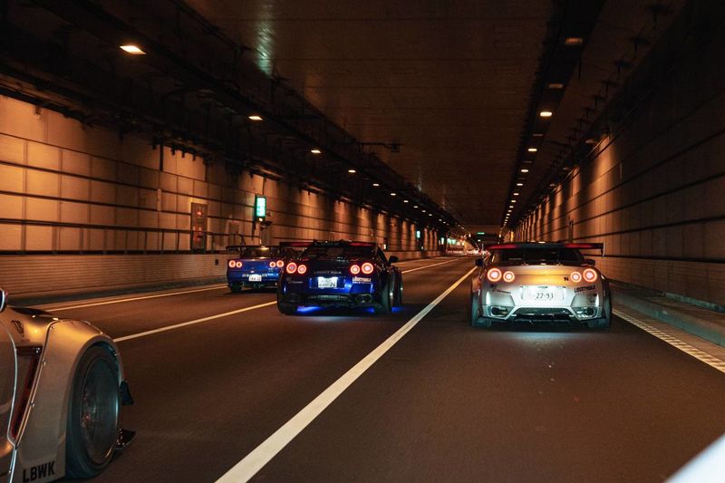 FAST & FURIOUS TOKYO DRIFT - GAIJINTUNED Tokyo Daikoku JDM Car Meet - Daikoku Parking, the main attraction