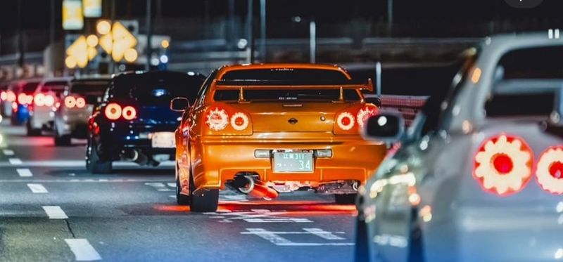 FAST & FURIOUS TOKYO DRIFT - GAIJINTUNED Tokyo Daikoku JDM Car Meet - Rainbow Bridge and Tokyo Tower on the way back