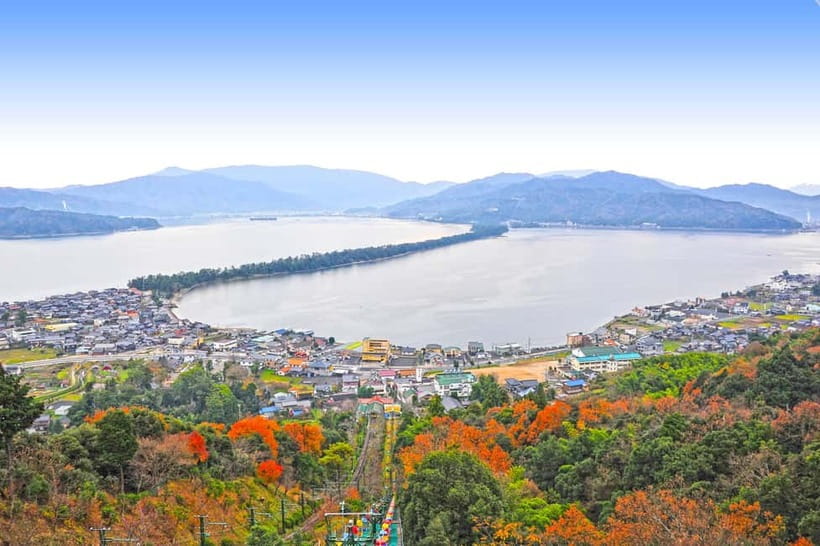 From Osaka: Amanohashidate and Ine Bay Day Trip - Kasamatsu Park and the first view of Amanohashidate