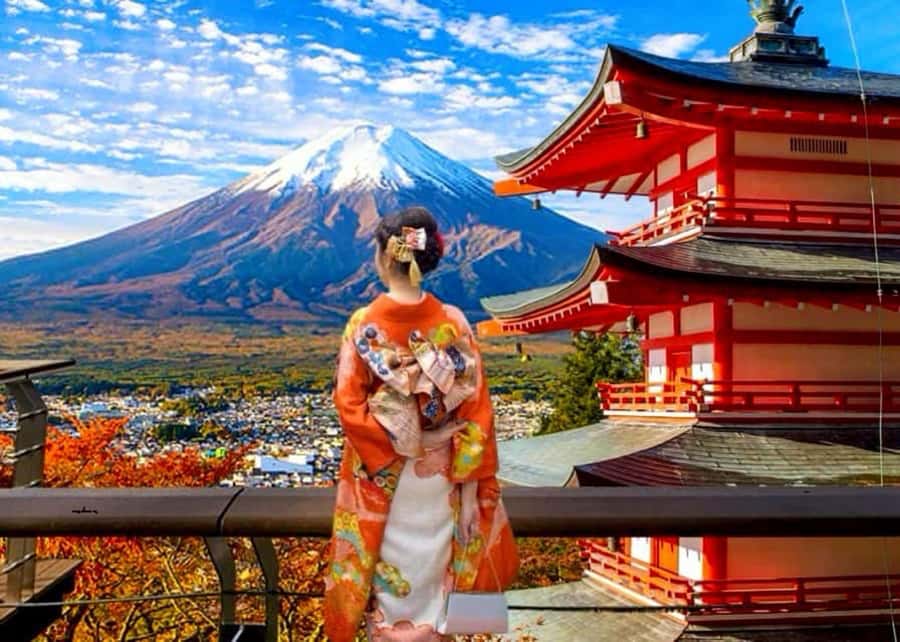 From Tokyo: Mount Fuji Full Day Private Tour English Guide - Chureito Pagoda and the view everyone wants