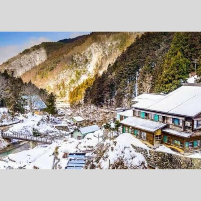 From Tokyo: Snow Monkey Park and Miso Production Day Tour - Shibu Onsen: finish with traditional hot spring scenery