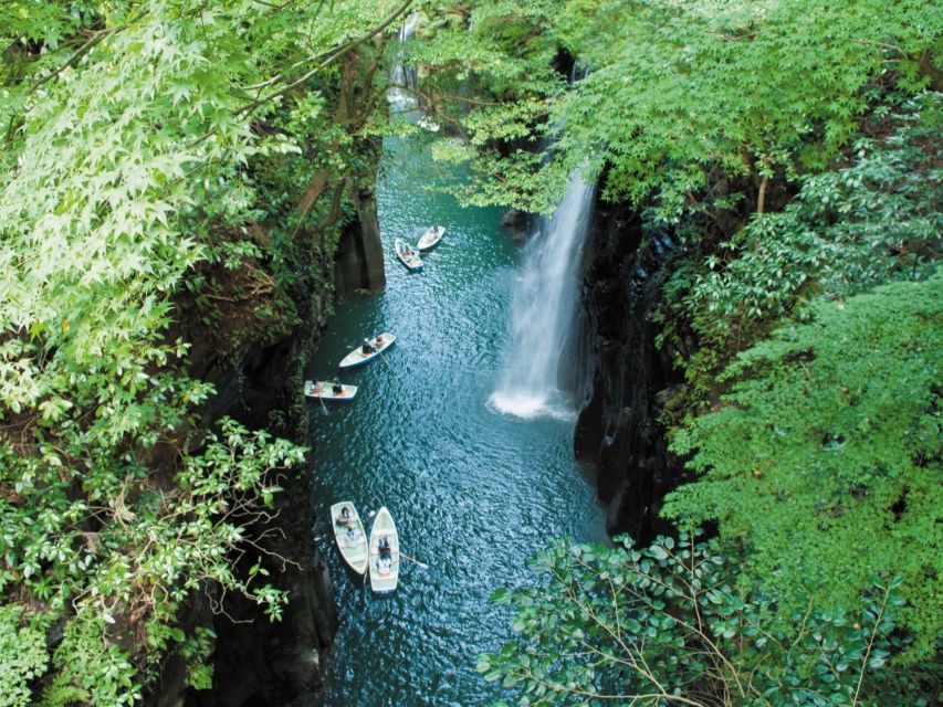 Fukuoka: Takachiho or Minami Aso Customizable 1-Day Tour - Takachiho Gorge from the water