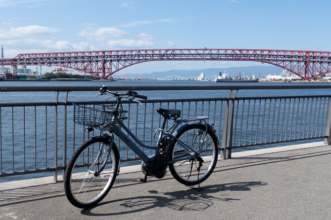 Half day Osaka Bay Area Cycling with E-Assist Bicycle Tour - Shinkizugawa Bridge brings the first serious cycling challenge