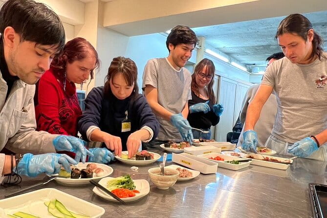 Hands On Wagyu Sushi Making Experience - Plating your lunch before eating it