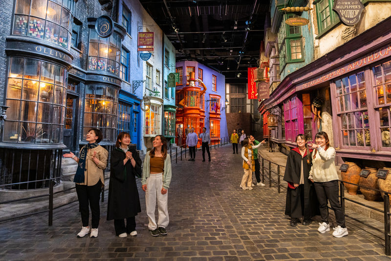 Harry Potter Studio Tour Tokyo - Tokyo’s Ministry of Magic and the Quidditch green screen