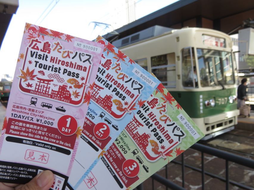 Hiroshima:Visit Tourist Pass(1, 2, 3day and 3day middlearea) - Choosing between the one, two, and three-day options