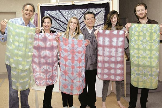 Itajime Shibori Scarf Class - Arriving at Kyoto Shibori Museum