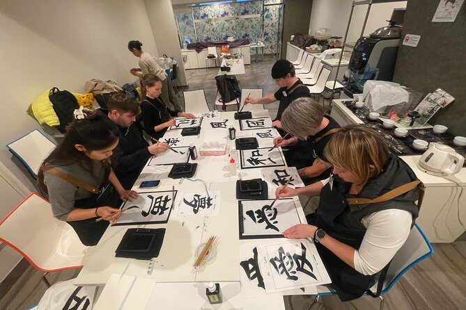 Japanese Calligraphy Experience in Osaka - Step 2: Learning how to handle the brush