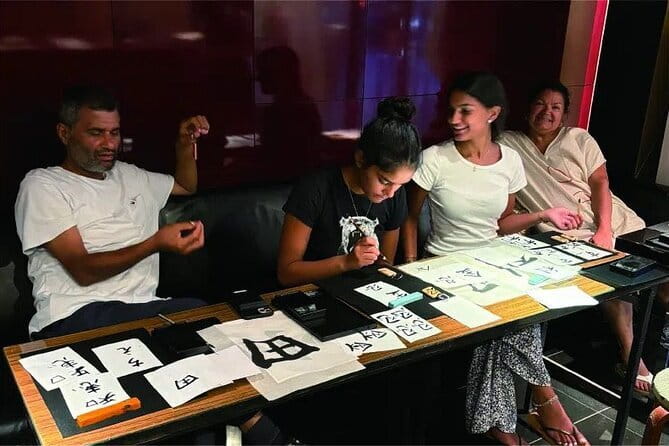 Japanese Calligraphy - Shodo - Lesson (near Kyoto Station) - Turning Your Name Into Kanji