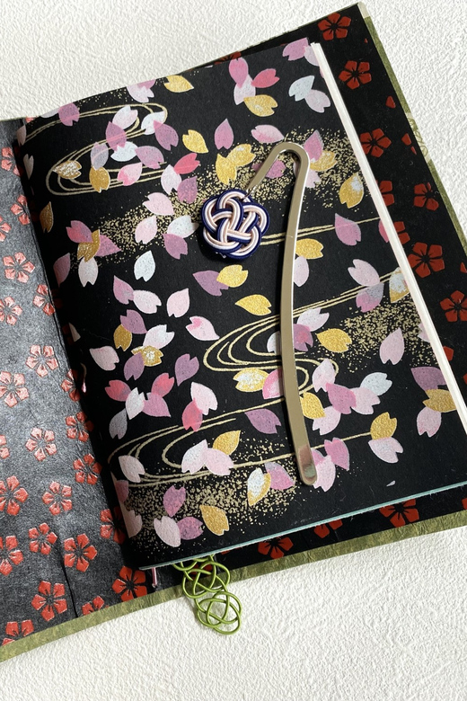 Japanese paper Notebook and Mizuhiki Belt Bookmark Workshop - Who will enjoy the 150-minute format