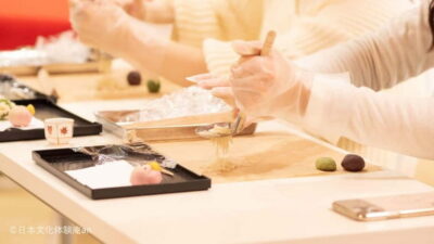 Japanese Traditional Sweets ”Nerikiri” making