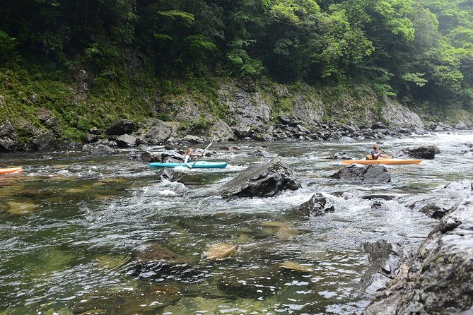 Kayaking in Anbo River - Getting fitted with kayaks and safety gear