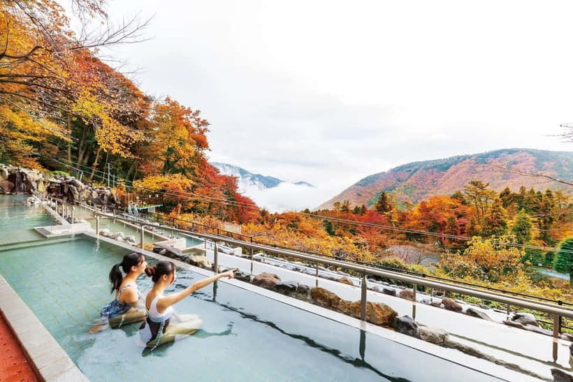 Kowakien Yunessun Hot Springs Entry Ticket - Starting with Hakone’s mountain-view outdoor bath