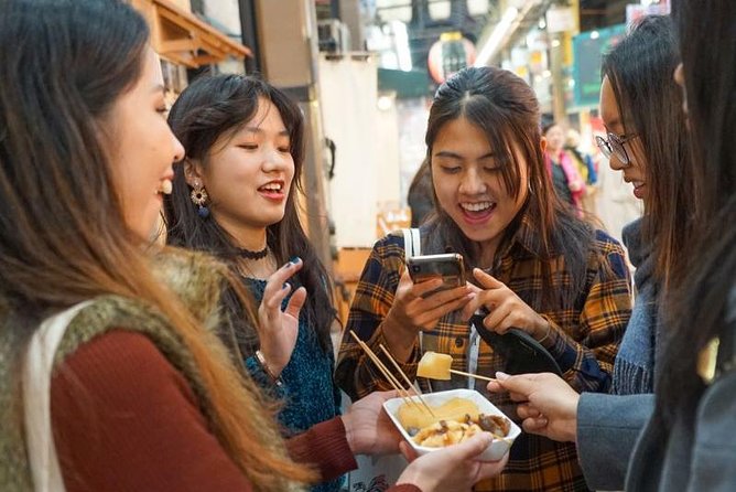 Kuromon Market Food Walking Tour in Osaka (6 stops, 6 tastes) - Six tastes inside Kuromon Market