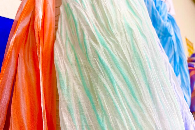 Kyo-arashi Shibori Scarf Class - The museum and kimono add more than filler