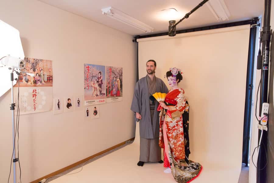 Kyoto: 2-Hour Maiko Makeover and Photo Studio Shoot - The wig completes the transformation