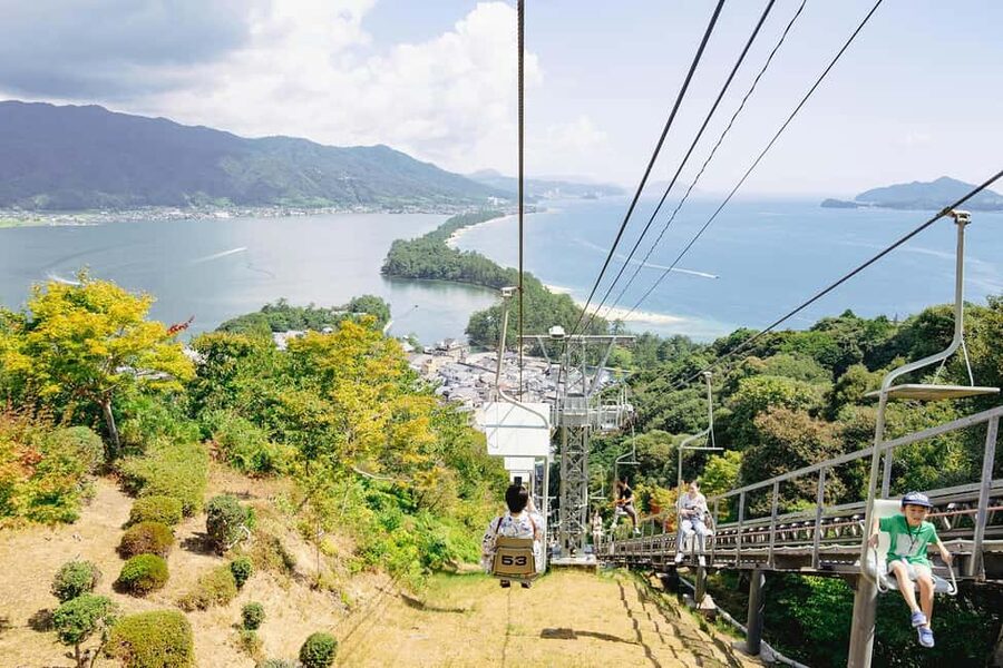 Kyoto Amanohashidate,Ine Bay Trip with Optional boat/Ropeway - Amanohashidate Viewland and the upside-down view