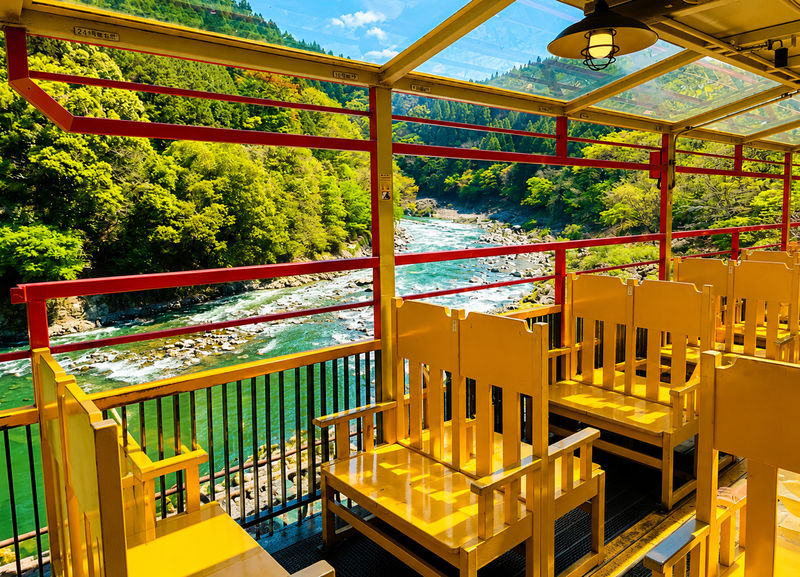 Kyoto Arashiyama Scenic Train & Hozugawa River Boat Ride Day Trip (From Osaka / Kyoto) - Riding the Sagano Scenic Railway