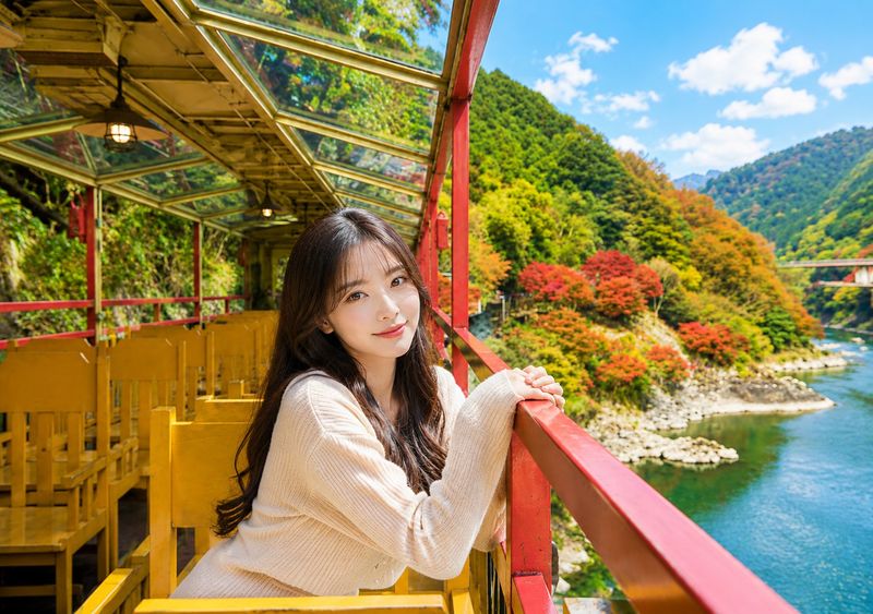 Kyoto Arashiyama Scenic Train & Hozugawa River Boat Ride Day Trip (From Osaka / Kyoto) - Taking the traditional Hozugawa boat