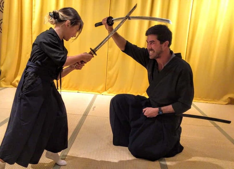 Kyoto : Family-Friendly Sword Lesson at Samurai Ninja Museum - Putting on the hakama and armor