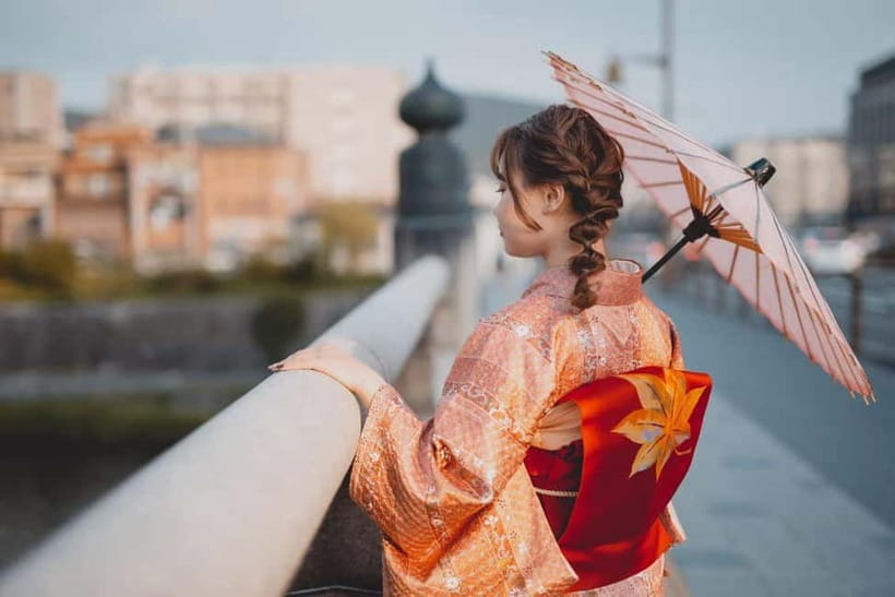 Kyoto Gion Kiyomizudera Kimono Yukata Hairstyle | Photoshoot - Adding hairstyling and makeup