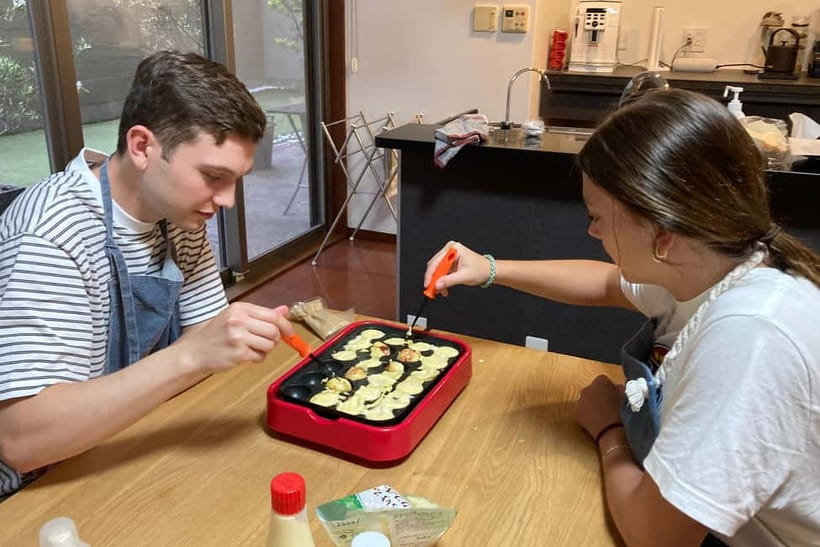 Kyoto: Hands-on Takoyaki and Okonomiyaki Cooking (1 Hour) - Turning Takoyaki Without the Pressure