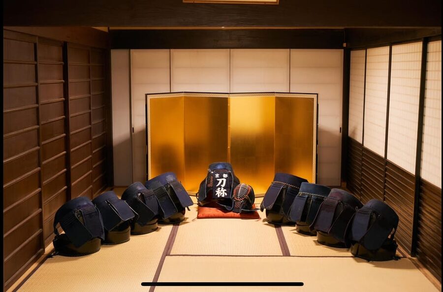 Kyoto: Kendo and Samurai Experience with Uniform and Gear - Practicing the First Sword Movements