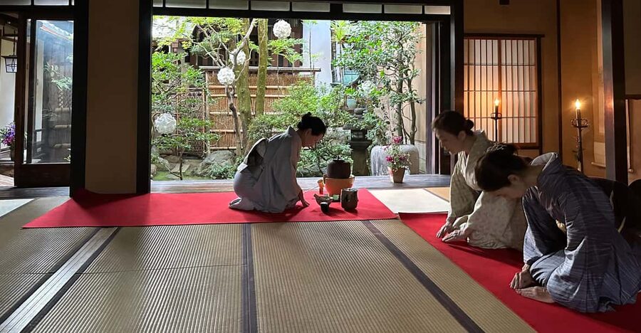 Kyoto: Kimono and Tea Ceremony Experience at Cultural Asset - Watching the tea ceremony in a traditional room