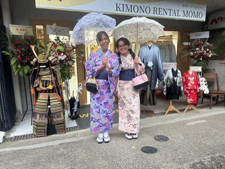 Kyoto: Kimono Rental with Hairstyling and Accessories - Finding Kimono Rental Momo near Kiyomizu-dera