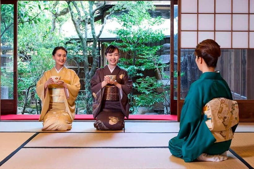 Kyoto: Kimono Tea Ceremony with Matcha and Sweet - Choosing a kimono before the ceremony