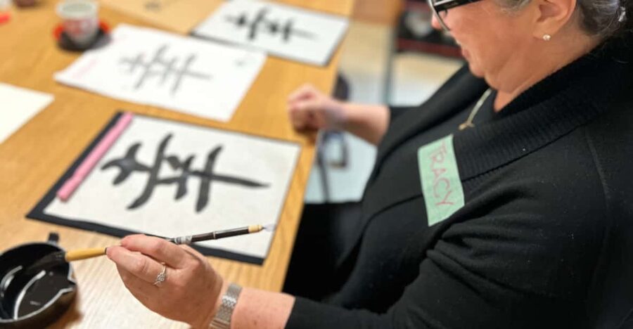 Kyoto: Local Home Visit and Japanese Calligraphy Class - Choosing a kanji with personal meaning