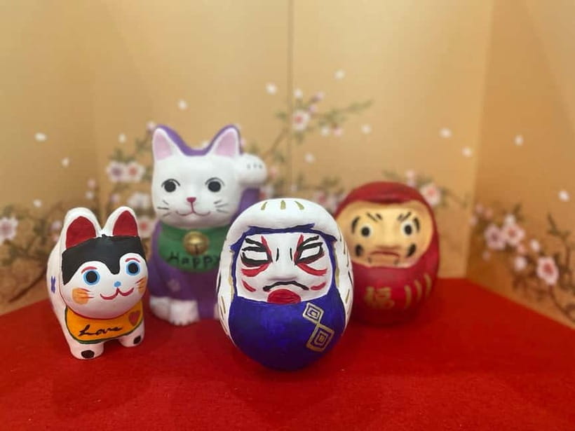 Kyoto: Make Your Own "Daruma" Craft & Painting Workshop - A calm creative hour in central Kyoto