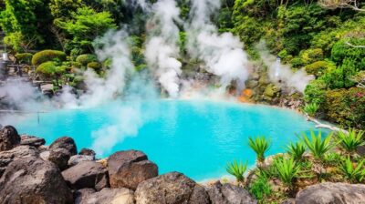 Kyushu One-Day Tour: Yufuin no Mori Train & Yufuin Town & Nyoirin-ji Temple & Dazaifu & Hell Hot Springs (Departing from Fukuoka)
