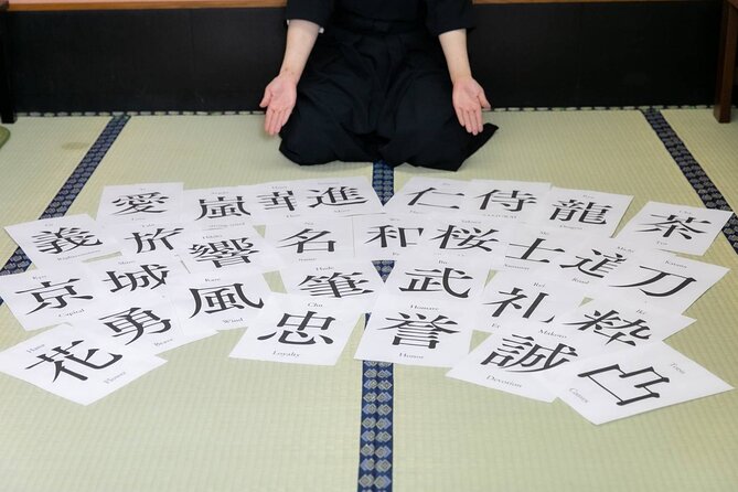 Learning Zen of Japanese Calligraphy in kimono near Osaka Castle - Finding the small storefront near Osaka Castle Park