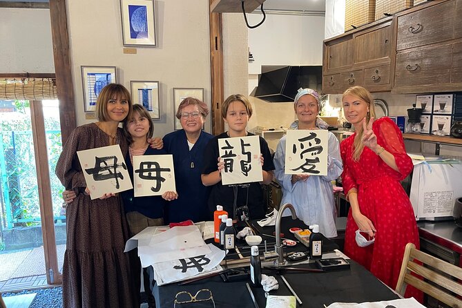 Let's experience calligraphy in YANAKA, Taito-ku, TOKYO !! - What Happens During the One-Hour Lesson
